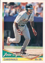 Load image into Gallery viewer, 1994 Topps Jose Oquendo # 406 St. Louis Cardinals
