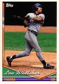 1994 Topps Lou Whitaker # 410 Detroit Tigers