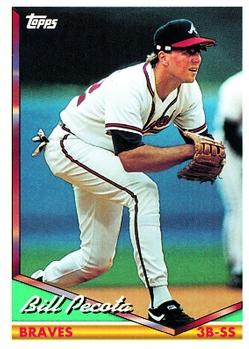 1994 Topps Bill Pecota # 414 Atlanta Braves