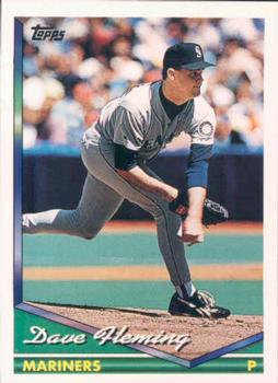 1994 Topps Dave Fleming # 415 Seattle Mariners