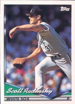 1994 Topps Scott Radinsky # 421 Chicago White Sox
