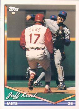 1994 Topps Jeff Kent # 424 New York Mets