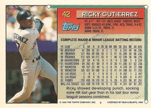 将图片加载到图库查看器，1994 Topps Ricky Gutierrez # 42 San Diego Padres
