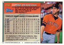 Load image into Gallery viewer, 1994 Topps Mike Henneman # 438 Detroit Tigers

