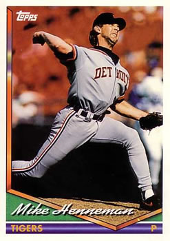 1994 Topps Mike Henneman # 438 Detroit Tigers