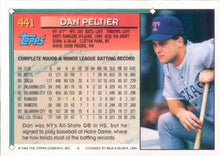 将图片加载到图库查看器，1994 Topps Dan Peltier # 441 Texas Rangers
