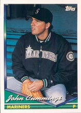 将图片加载到图库查看器，1994 Topps John Cummings # 443 Seattle Mariners
