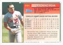 Load image into Gallery viewer, 1994 Topps Geronimo Pena # 444 St. Louis Cardinals
