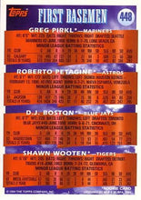 Load image into Gallery viewer, 1994 Topps 1B Prospects (Greg Pirkl / Roberto Petagine / D.J. Boston / Shawn Wooten) PROS, RC # 448 Seattle Mariners / Houston Astros / Toronto Blue Jays / Detroit Tigers
