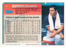 Load image into Gallery viewer, 1994 Topps Randy Velarde # 461 New York Yankees
