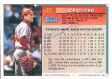Load image into Gallery viewer, 1994 Topps Joe Oliver # 485 Cincinnati Reds
