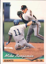 Load image into Gallery viewer, 1994 Topps Mike Benjamin # 487 San Francisco Giants
