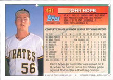 Load image into Gallery viewer, 1994 Topps John Hope RC # 491 Pittsburgh Pirates
