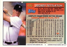 Load image into Gallery viewer, 1994 Topps Mickey Tettleton # 495 Detroit Tigers
