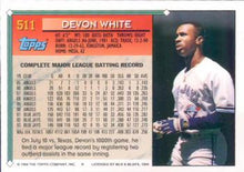 Load image into Gallery viewer, 1994 Topps Devon White # 511 Toronto Blue Jays
