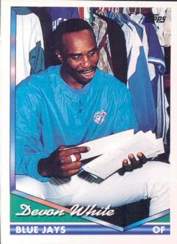 1994 Topps Devon White # 511 Toronto Blue Jays