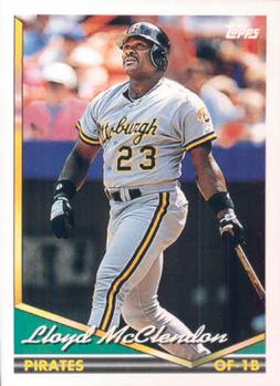 1994 Topps Lloyd McClendon # 518 Pittsburgh Pirates