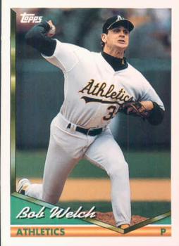 1994 Topps Bob Welch # 521 Oakland Athletics