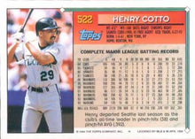 Load image into Gallery viewer, 1994 Topps Henry Cotto # 522 Florida Marlins

