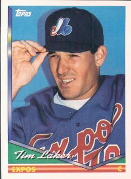 1994 Topps Tim Laker # 524 Montreal Expos