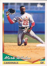 将图片加载到图库查看器，1994 Topps Mark Whiten # 54 St. Louis Cardinals
