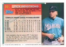 Load image into Gallery viewer, 1994 Topps Jack Armstrong # 551 Florida Marlins
