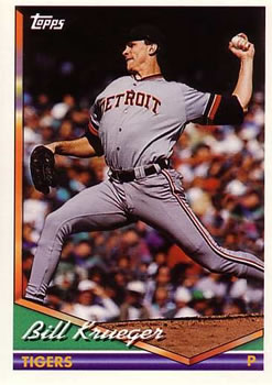 1994 Topps Bill Krueger # 552 Detroit Tigers