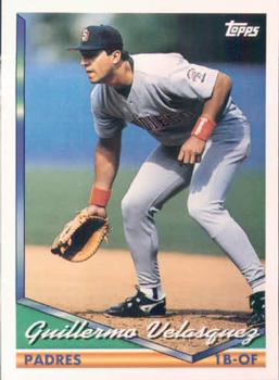 1994 Topps Guillermo Velasquez # 556 San Diego Padres