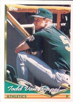 1994 Topps Todd Van Poppel # 559 Oakland Athletics