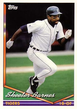 1994 Topps Skeeter Barnes # 561 Detroit Tigers