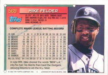Load image into Gallery viewer, 1994 Topps Mike Felder # 569 Seattle Mariners
