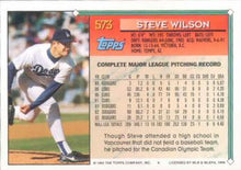 Load image into Gallery viewer, 1994 Topps Steve Wilson # 573 Los Angeles Dodgers
