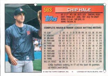 Load image into Gallery viewer, 1994 Topps Chip Hale # 583 Minnesota Twins
