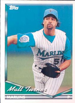 1994 Topps Matt Turner # 587 Florida Marlins