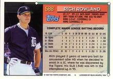 Load image into Gallery viewer, 1994 Topps Rich Rowland # 588 Detroit Tigers
