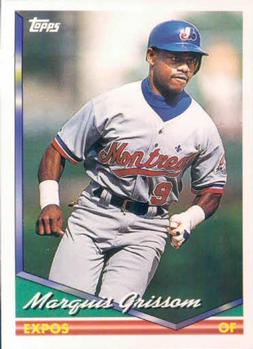 1994 Topps Marquis Grissom # 590 Montreal Expos