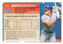 Load image into Gallery viewer, 1994 Topps Doug Strange # 591 Texas Rangers
