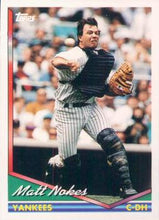 将图片加载到图库查看器，1994 Topps Matt Nokes # 59 New York Yankees
