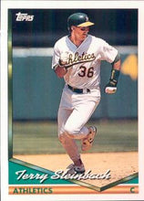 将图片加载到图库查看器，1994 Topps Terry Steinbach # 610 Oakland Athletics
