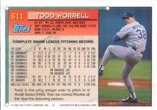 Load image into Gallery viewer, 1994 Topps Todd Worrell # 611 Los Angeles Dodgers
