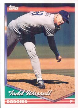 1994 Topps Todd Worrell # 611 Los Angeles Dodgers