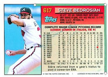 Load image into Gallery viewer, 1994 Topps Steve Bedrosian # 617 Atlanta Braves
