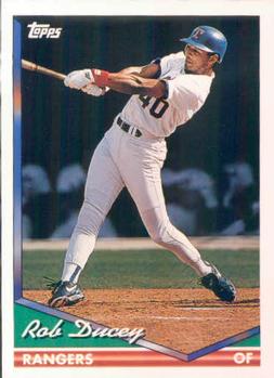 1994 Topps Rob Ducey # 618 Texas Rangers
