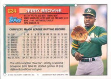 Load image into Gallery viewer, 1994 Topps Jerry Browne # 624 Oakland Athletics
