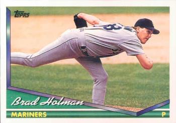 1994 Topps Brad Holman RC # 631 Seattle Mariners