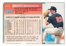 Load image into Gallery viewer, 1994 Topps Scott Bankhead # 633 Boston Red Sox

