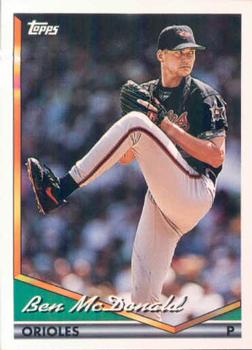 1994 Topps Ben McDonald # 636 Baltimore Orioles