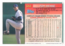 Load image into Gallery viewer, 1994 Topps Tom Henke # 644 Texas Rangers
