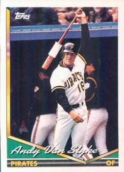 1994 Topps Andy Van Slyke # 650 Pittsburgh Pirates