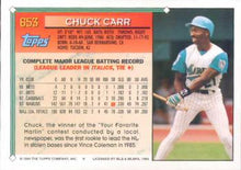 将图片加载到图库查看器，1994 Topps Chuck Carr # 653 Florida Marlins
